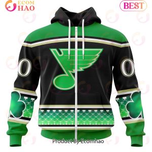 NHL St. Louis Blues Specialized Hockey Celebrate St Patrick’s Day 3D Hoodie