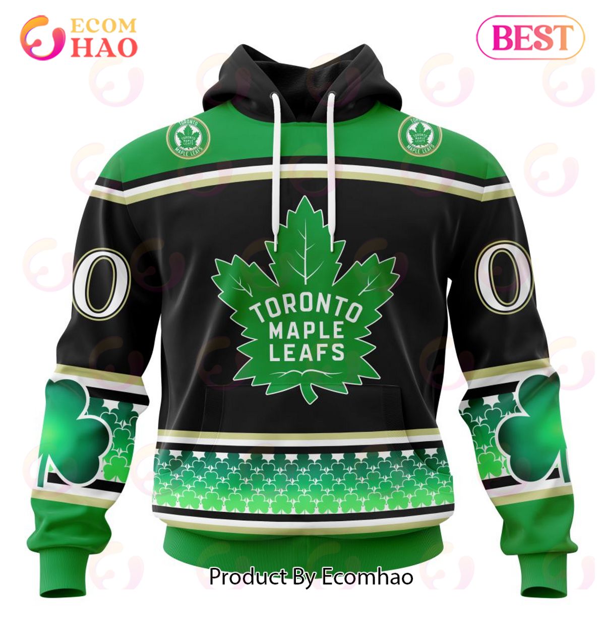 NHL Toronto Maple Leafs Specialized Hockey Celebrate St Patrick’s Day 3D Hoodie