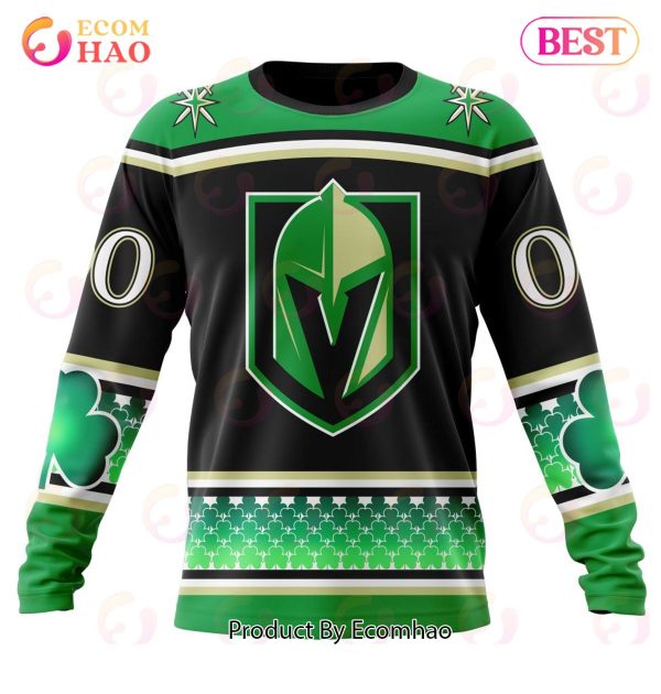 NHL Vegas Golden Knights Specialized Hockey Celebrate St Patrick’s Day 3D Hoodie