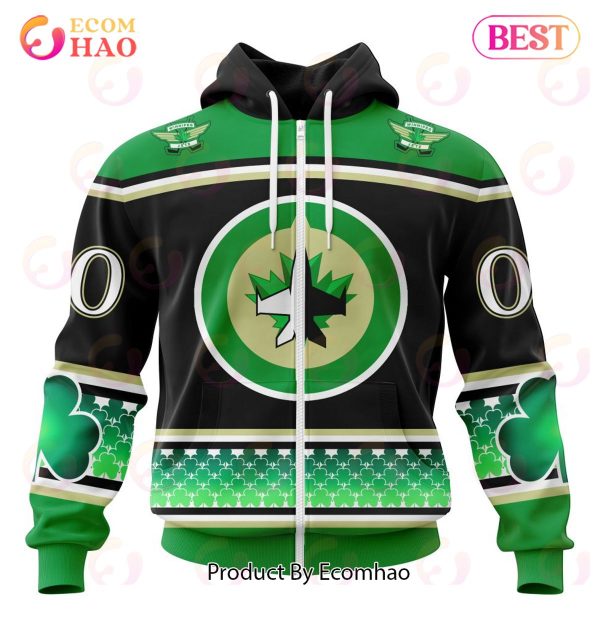 NHL Winnipeg Jets Specialized Hockey Celebrate St Patrick’s Day 3D Hoodie