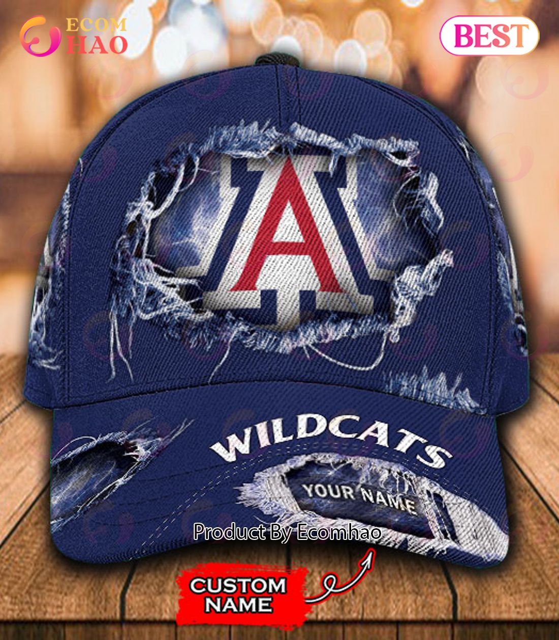 NCAA Arizona Wildcats Cap Custom Name
