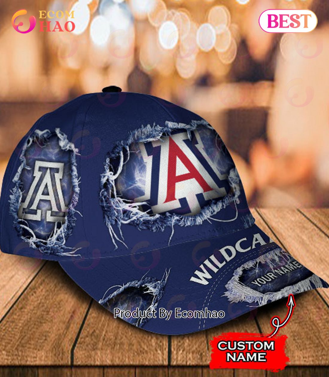 NCAA Arizona Wildcats Cap Custom Name