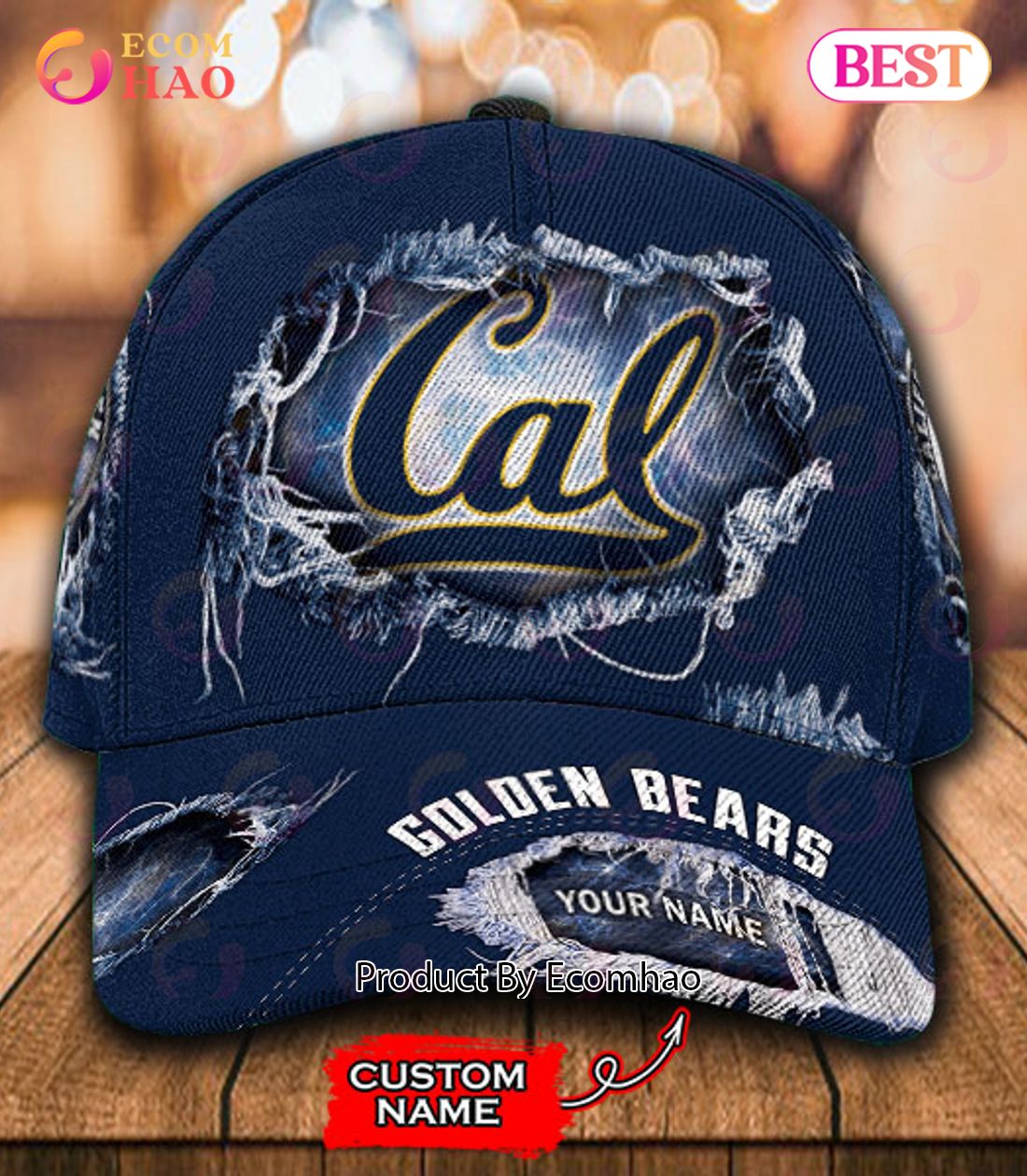 NCAA Baylor Bears Cap Custom Name