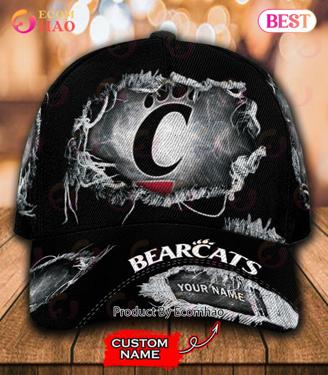 NCAA Cincinnati Bearcats Cap Custom Name