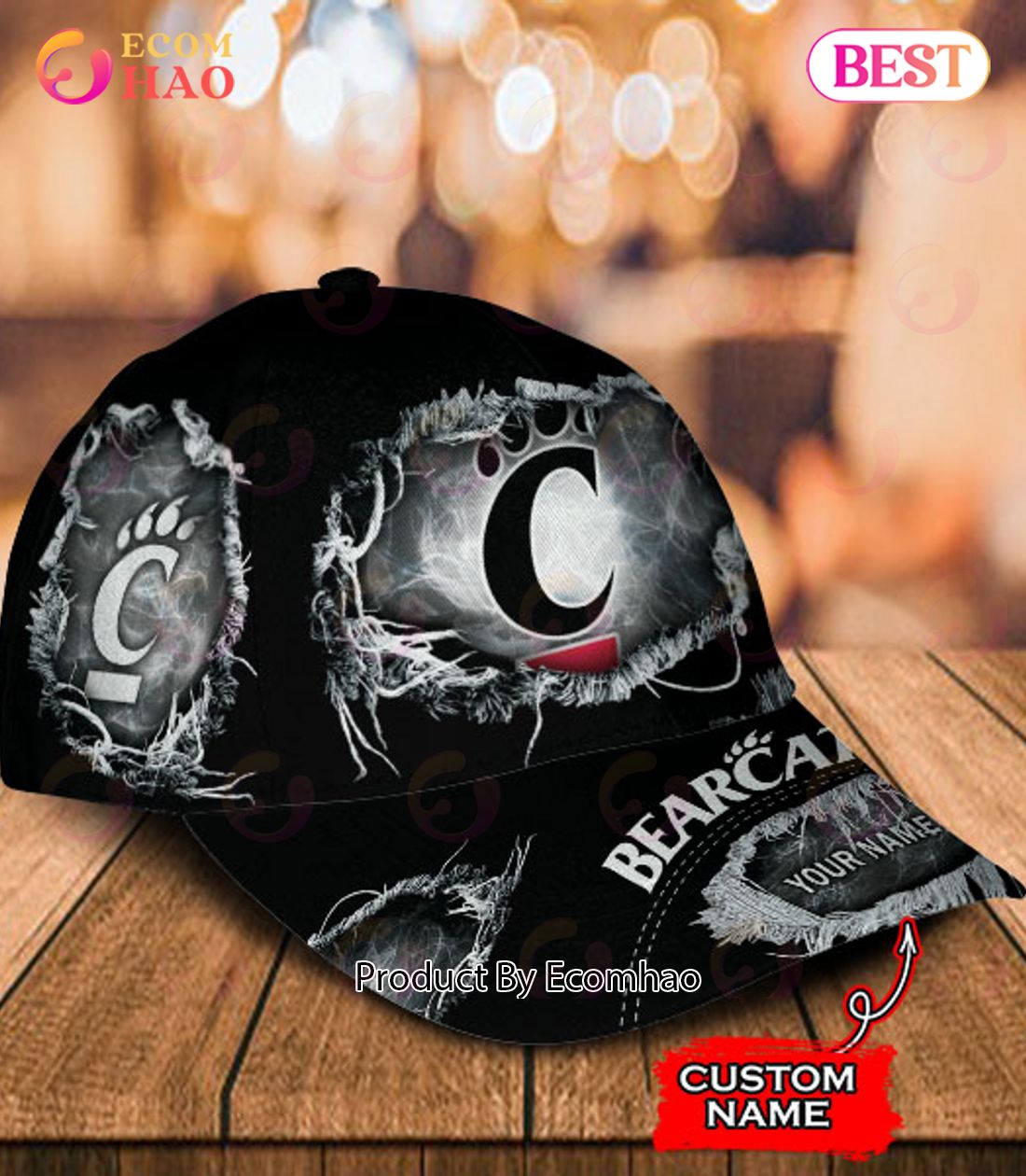 NCAA Cincinnati Bearcats Cap Custom Name