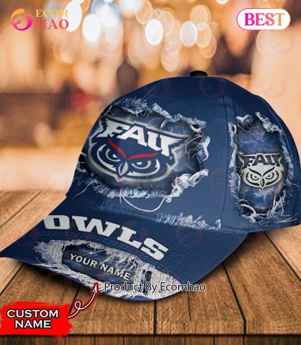 NCAA Florida Atlantic Owls Cap Custom Name