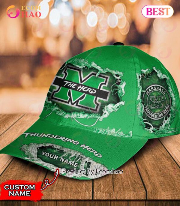 NCAA Marshall Thundering Herd Cap Custom Name - Ecomhao Store