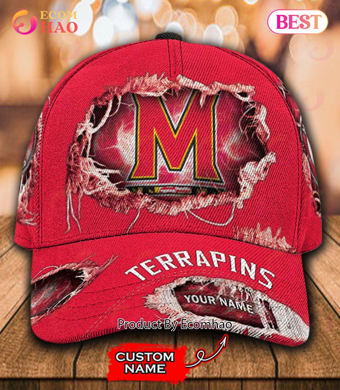 NCAA Maryland Terrapins Cap Custom Name