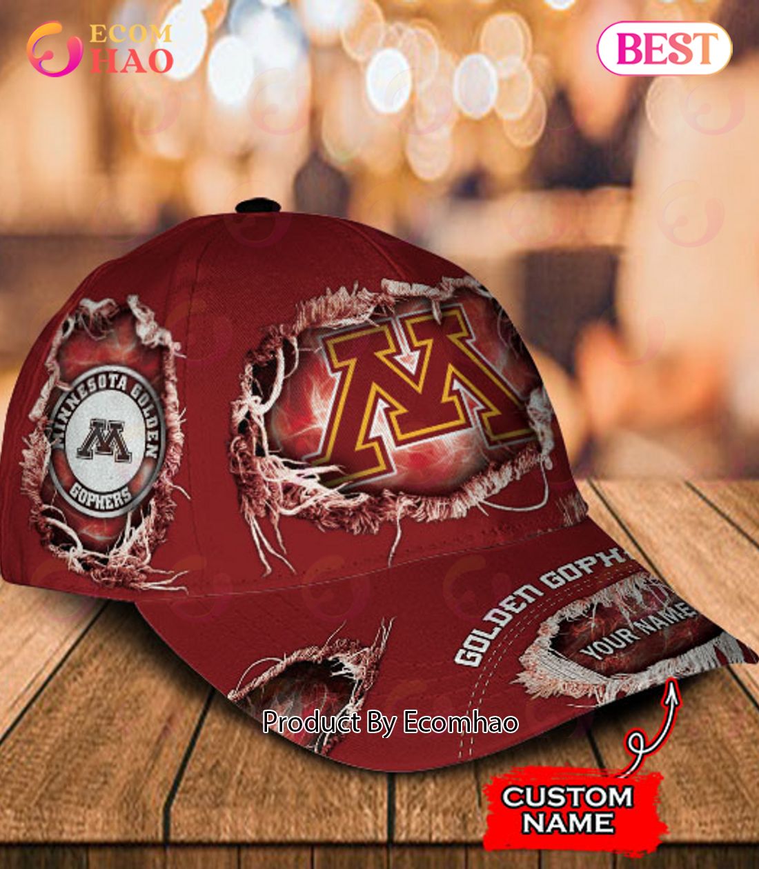 NCAA Minnesota Golden Gophers Cap Custom Name