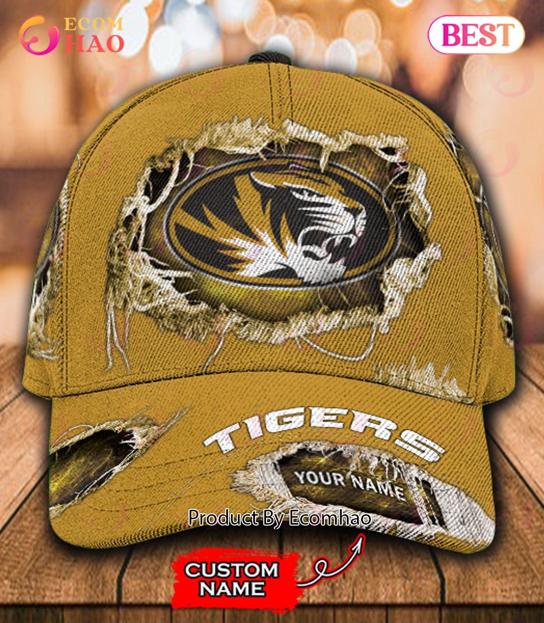 NCAA Missouri Tigers Cap Custom Name