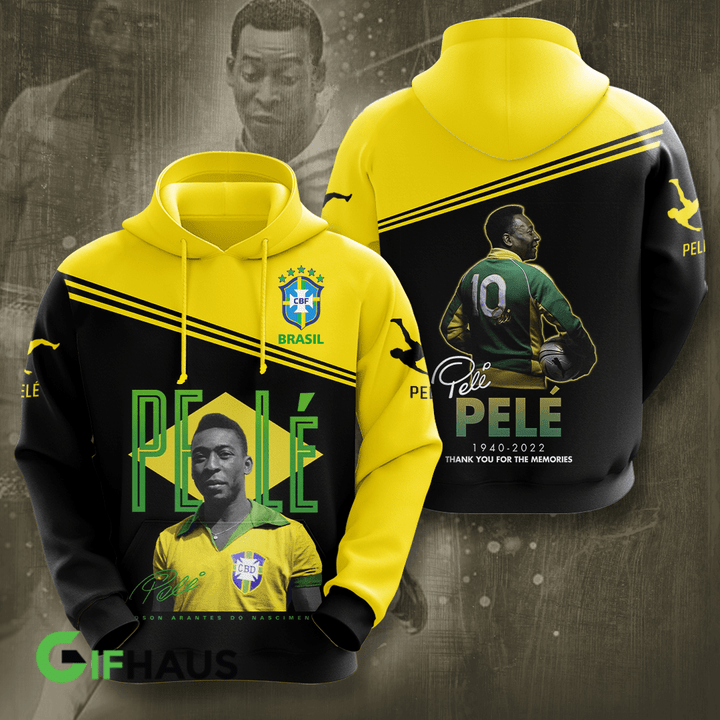 Pele 1940 – 2022 Thank You For The Memories 3D Hoodie