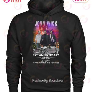 John Wick 09th Anniversary 2014 – 2023 Keanu Reeves Thank You For The Memories T-Shirt