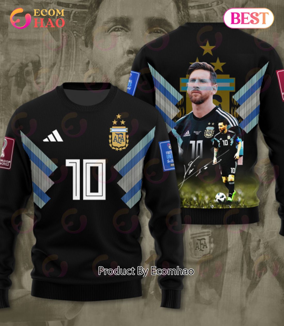 Lionel Messi 3D Apparels Hoodie