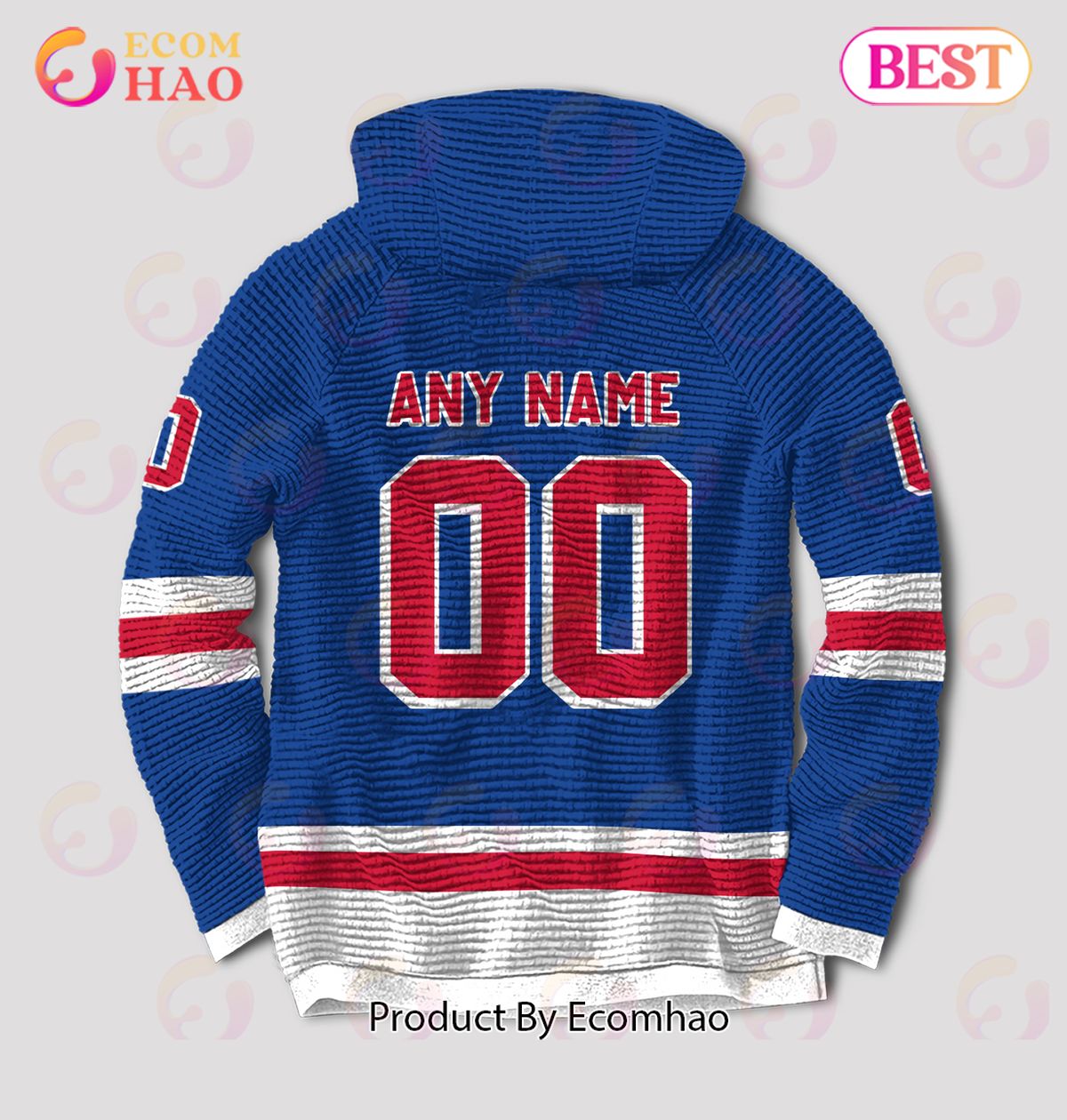 NHL New York Rangers Limited Edition Personalized 3D Hoodie Full Printing