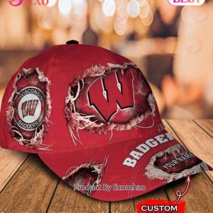 NCAA Wisconsin Badgers Custom Name Classic Cap