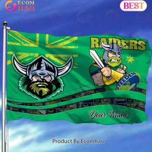 Canberra Raiders NRL Flag Custom Name