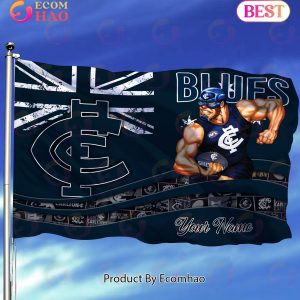 Carlton Blues AFL Flag Custom Name