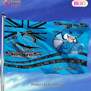 Cronulla Sharks NRL Flag Custom Name