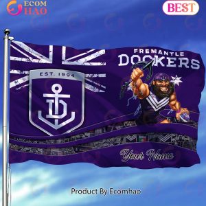 Fremantle Dockers AFL Flag Custom Name