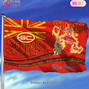 Gold Coast Suns AFL Flag Custom Name