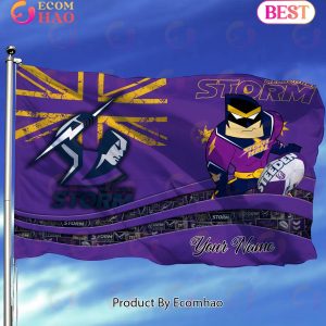 Melbourne Storm NRL Flag Custom Name