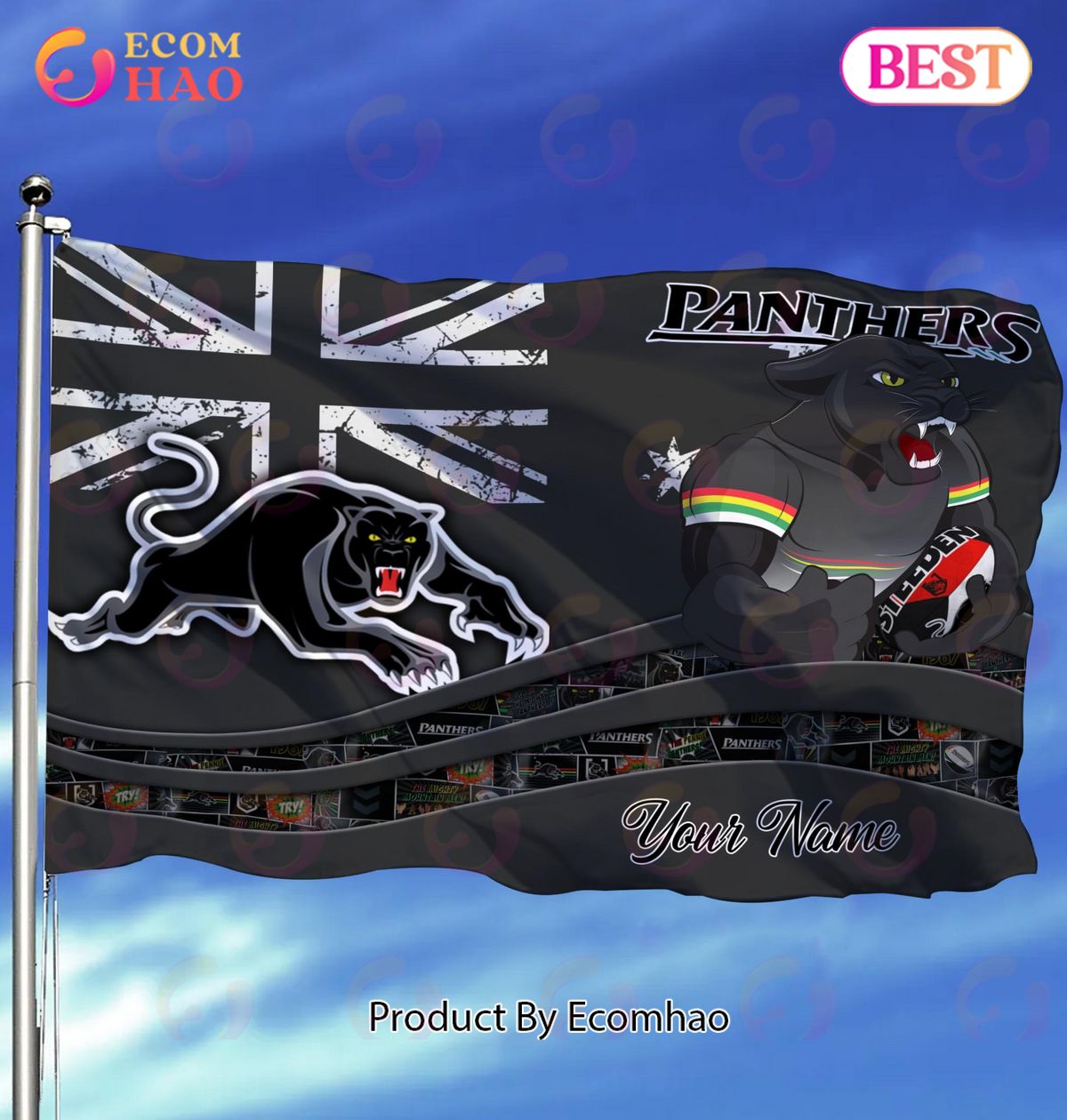 Penrith Panthers NRL Flag Custom Name