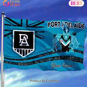 Port Adelaide Power AFL Flag Custom Name