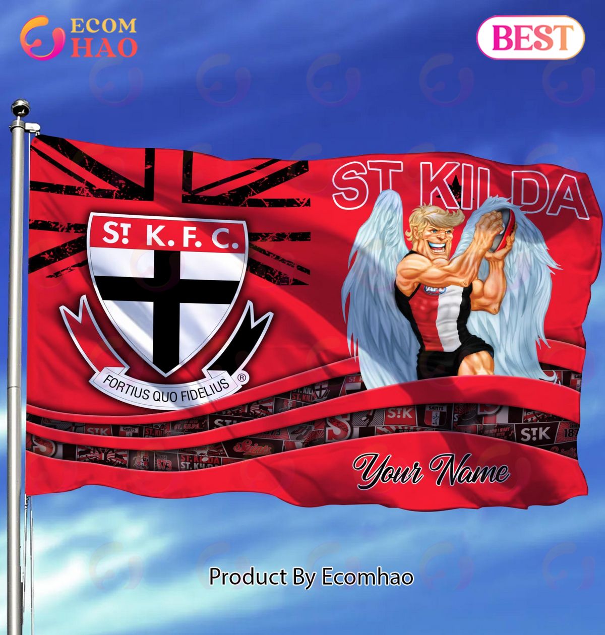 St Kilda Saints AFL Flag Custom Name