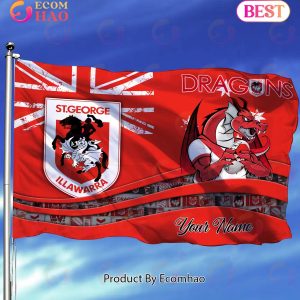 St. George Illawarra Dragons NRL Flag Custom Name