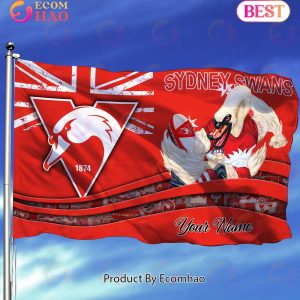 Sydney Swans AFL Flag Custom Name