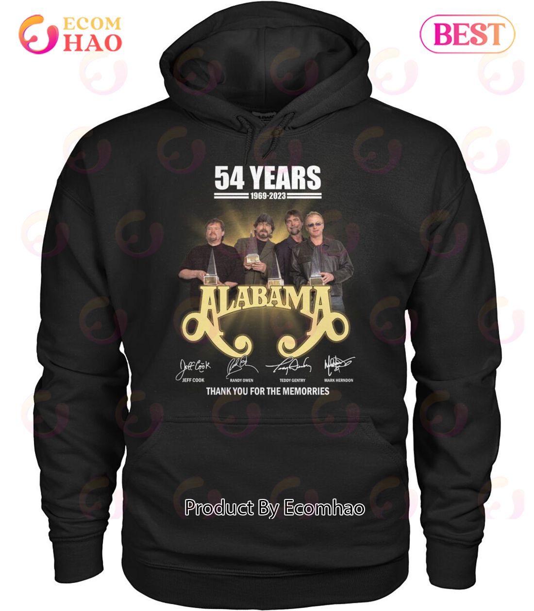 54 Years Alabama Thank You For The Memories T-Shirt