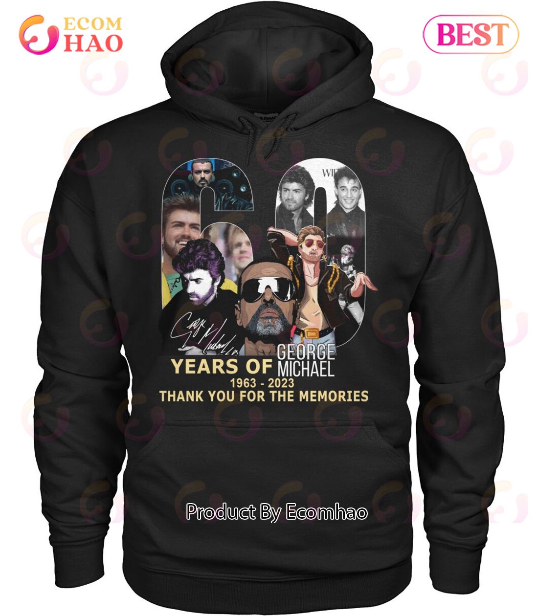 60 Years Of 1963 – 2023 George Michael Thank You For The Memories T-Shirt