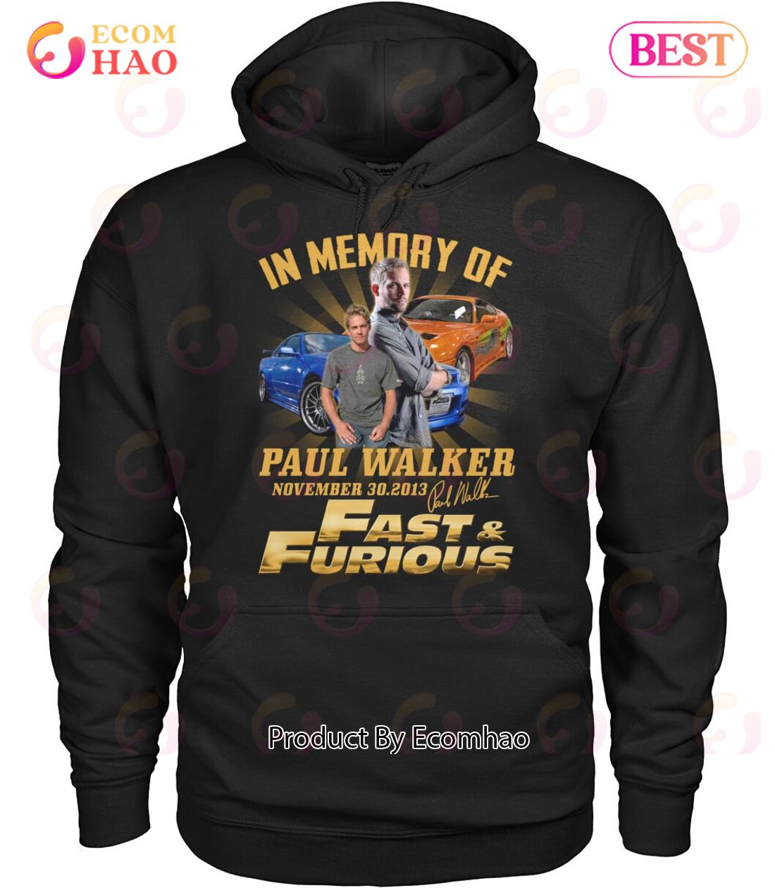 In Memory Of Paul Walker November 30.2013 Fast & Furious T-Shirt