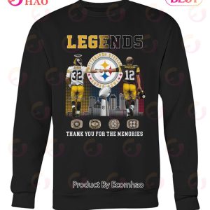 Legends Pittsburgh Steelers Harris And Bradshaw Thank You For The Memories  Signatures Shirt, hoodie, sweater, long sleeve and tank top