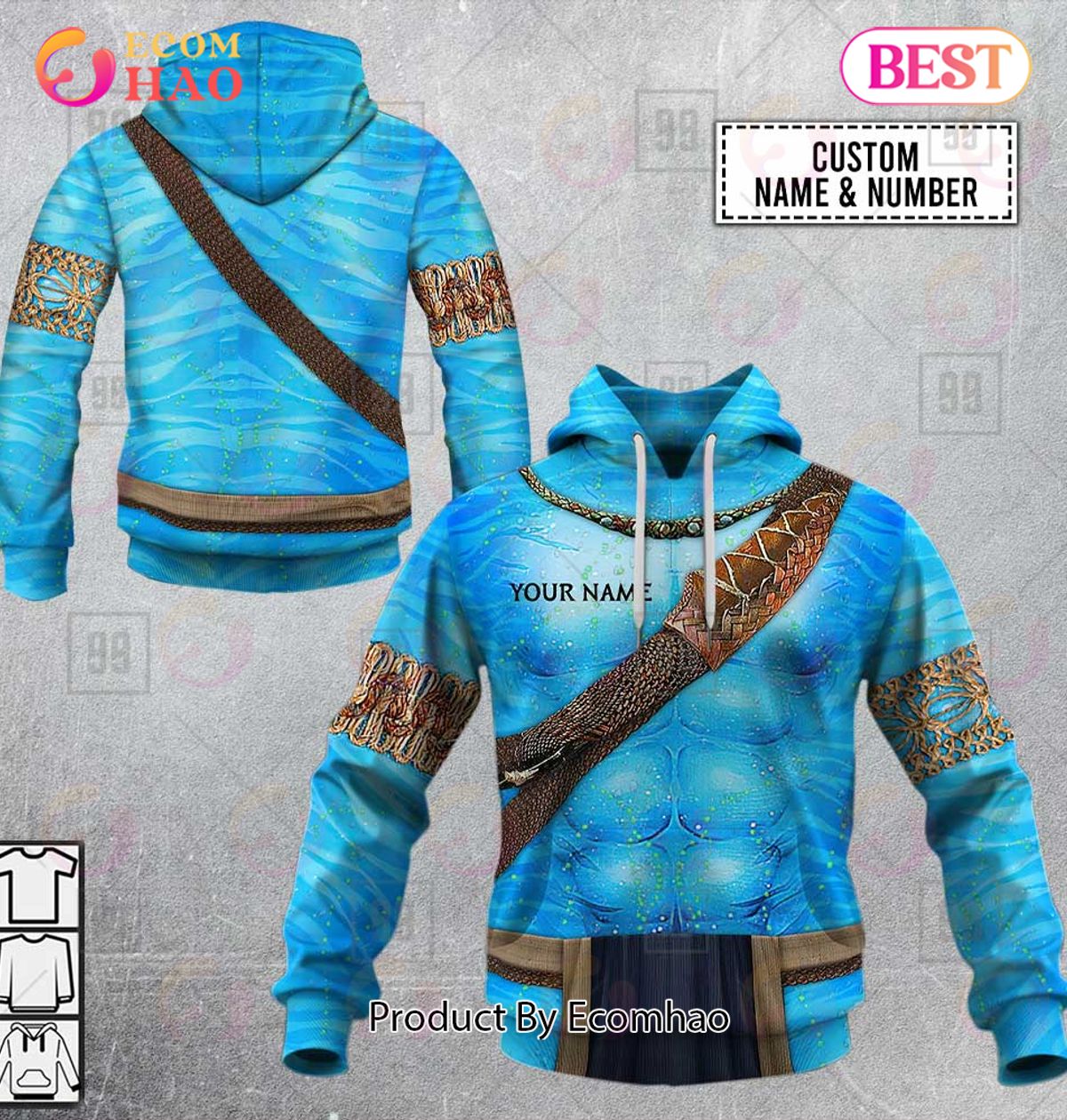 Personalized AVATAR 2 Indigenous Costumes 3D Hoodie