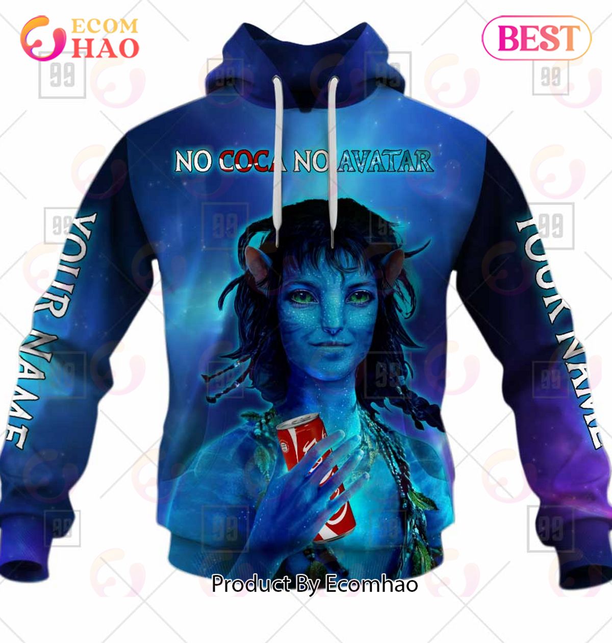 Personalized Avatar 2 Kiri Coca Cola Hoodie 3D