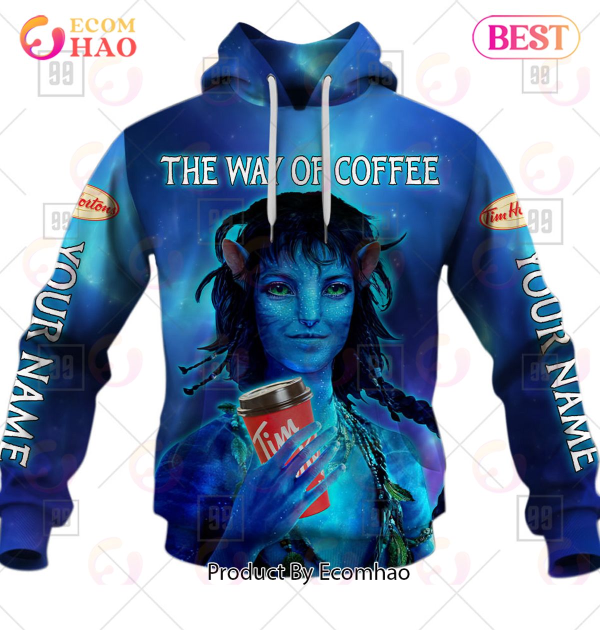 Personalized Tim Hortons Kiri AVATAR 2 3D Hoodie