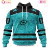 NHL Edmonton Oilers Special Design Fight Ovarian Cancer 3D Hoodie