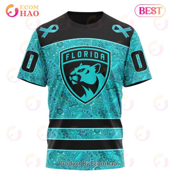 NHL Florida Panthers Special Design Fight Ovarian Cancer 3D Hoodie