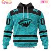 NHL Montreal Canadiens Special Design Fight Ovarian Cancer 3D Hoodie NHL Montreal Canadiens Special Design Fight Ovarian Cancer 3D Hoodie