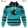 NHL Philadelphia Flyers Special Design Fight Ovarian Cancer 3D Hoodie