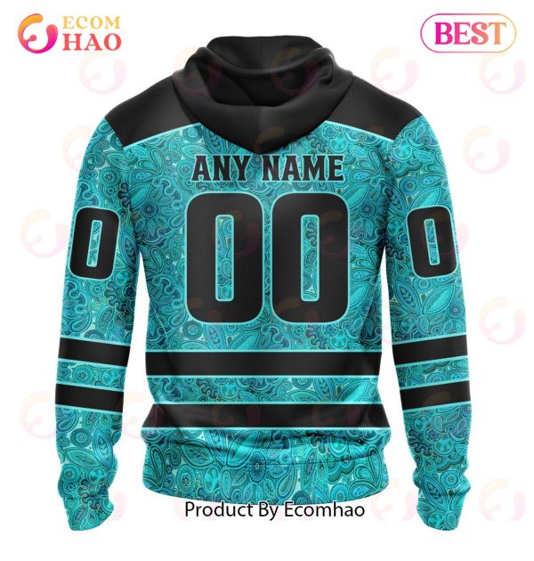 NHL Vegas Golden Knights Special Design Fight Ovarian Cancer 3D Hoodie