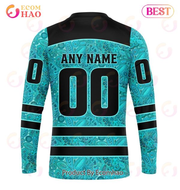 NHL Vegas Golden Knights Special Design Fight Ovarian Cancer 3D Hoodie