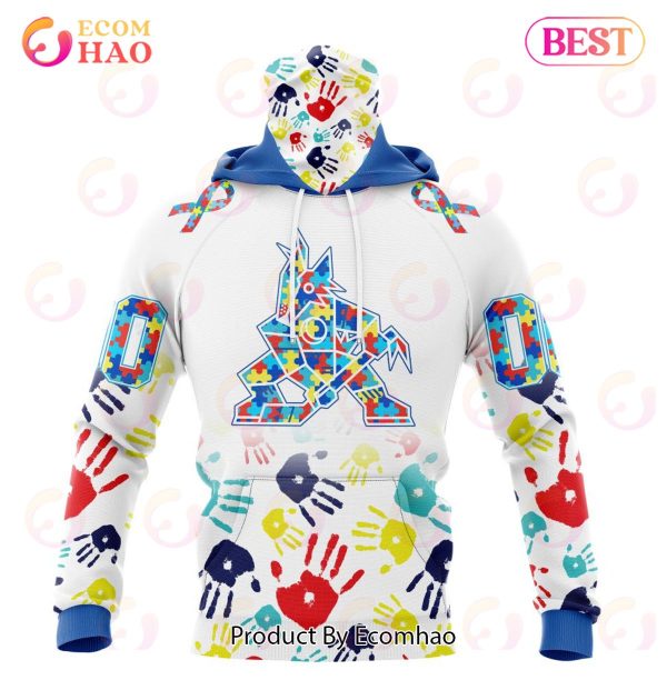 NHL Arizona Coyotes Special Autism Awareness Design 3D Hoodie