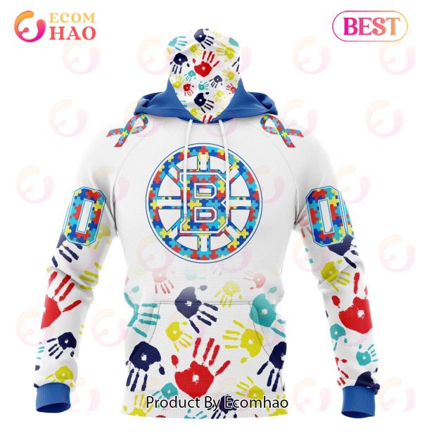 NHL Boston Bruins Special Autism Awareness Design 3D Hoodie