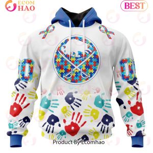 NHL Buffalo Sabres Special Autism Awareness Design 3D Hoodie