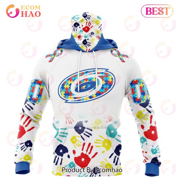 NHL Carolina Hurricanes Special Autism Awareness Design 3D Hoodie