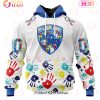 NHL Edmonton Oilers Special Autism Awareness Design 3D Hoodie