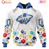 NHL Los Angeles Kings Special Autism Awareness Design 3D Hoodie