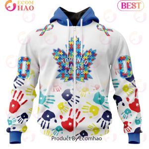 NHL Toronto Maple Leafs Special Autism Awareness Design 3D Hoodie